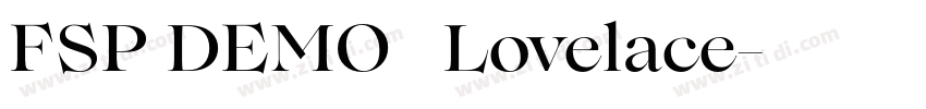 FSP DEMO   Lovelace字体转换